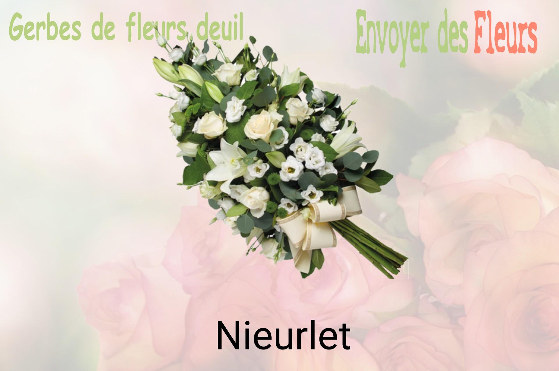 Gerbe de fleurs de deuil livrée à Nieurlet
